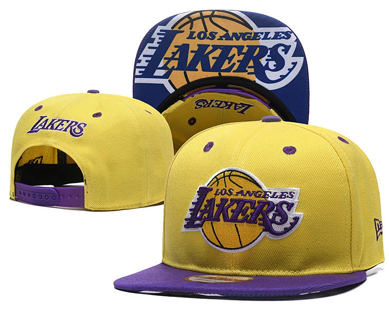 Wholesale Los Angeles Lakers Official Team Embroidery Basketball Snapback Baseball Cap Hat