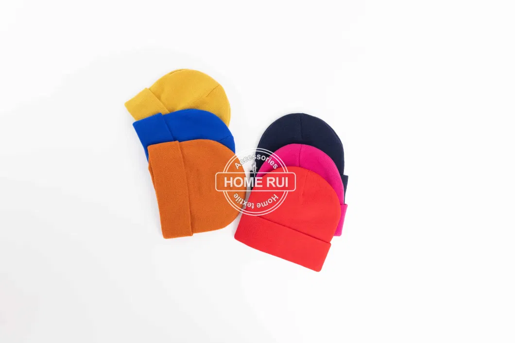 Winter Women Child Sports Fisherman Skully Jacquard Knitted Unisex Custom Embroidered Logo Beanies Hats