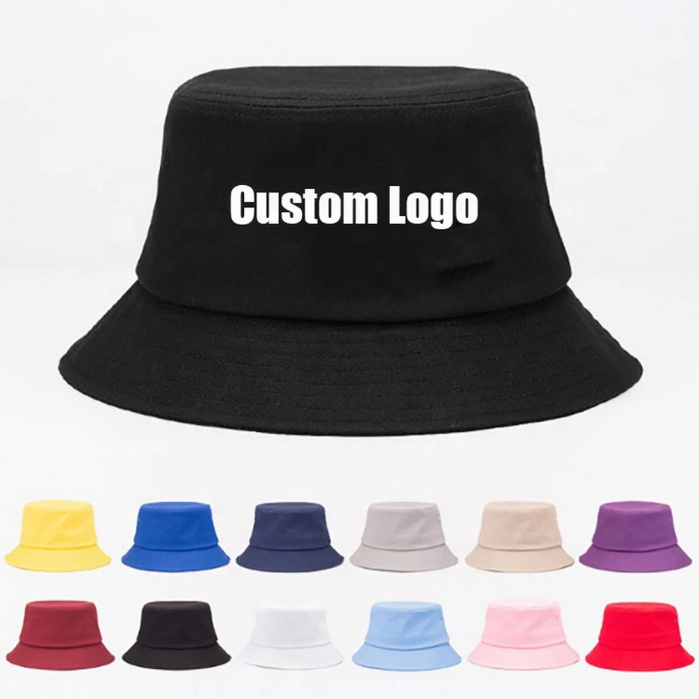 Designer Reversible Bucket Cap Fish Hat Custom Logo for Fisherman Print Kid Cotton Unisex Adult Custom Bucket Hat