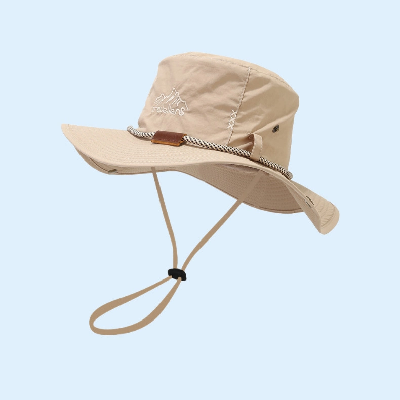Outdoor Camping Khaki Fisherman Hat for Mountain Picnic Fishing