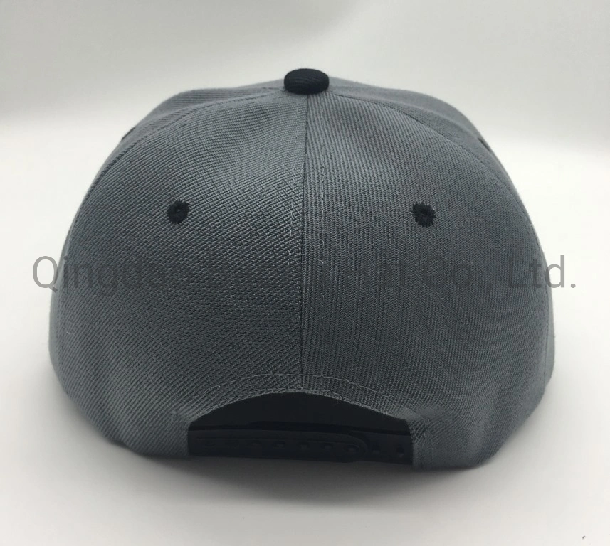 Blank Acrylic Polyester Caps Baseball Hats with Flat Visor