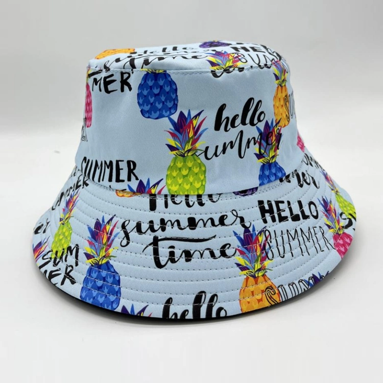 Custom Logo Kids Fisherman Bucket Hat with String