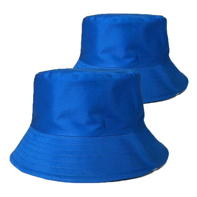 Fisherman Solid Color Kids Adult Summer Sun Caps Logo Customized Bucket Hats