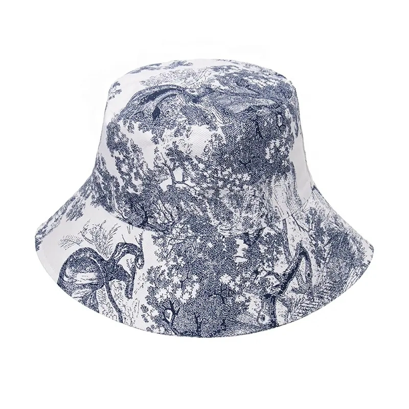 Tie Dye Bucket Hat Outdoor Fisherman Hat Double-Sided Wearing Designed Bucket Hat