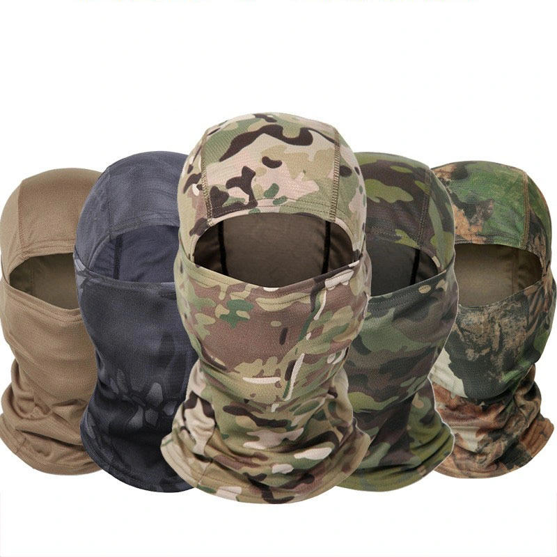 3D Camouflage Skimask Balaclava Cycling Full Face Mask Balaclava Neck Protector for Hunting Camping Fishing Face Mask