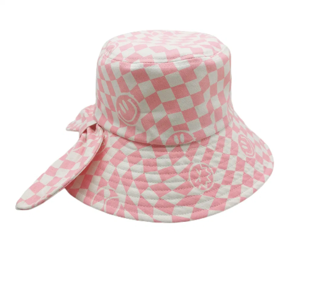 Customized Bucket Hat with Embroidery Reversible Printing Cotton Fishman Hat Fashion Hat