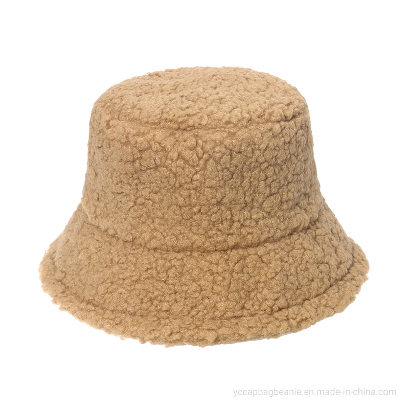 Winter Thick Warm Fuzzy Soft Sherpa Fleece Fisherman Bucket Hat