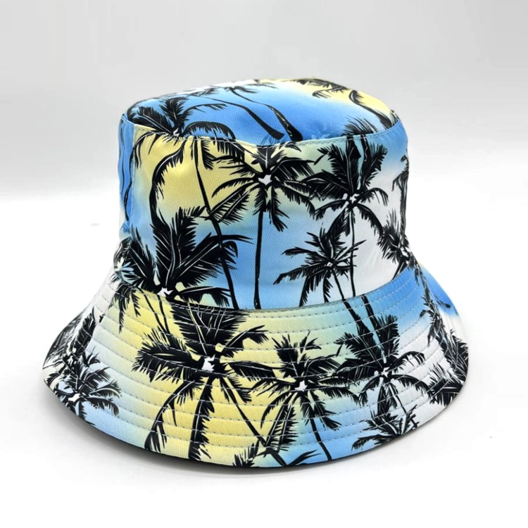 Custom Logo Cotton Kids Beach Bucket Hat String Fisherman Hat