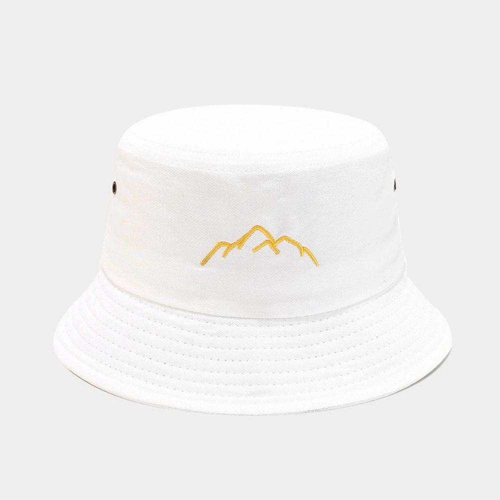 OEM Custom Women Outdoor Wide Brim Beach Washed Cotton All Over Printing String Distressed Bucket Cap Hat