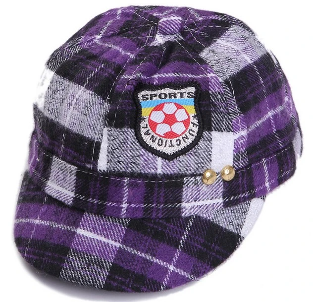 Colorful Custom Design Plaid Cotton Cycling Cap