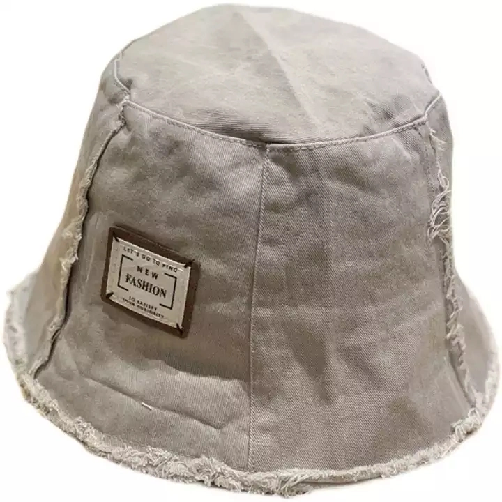 Summer Versatile Korean Style Fisherman Hat Washed Denim Bucket Hat