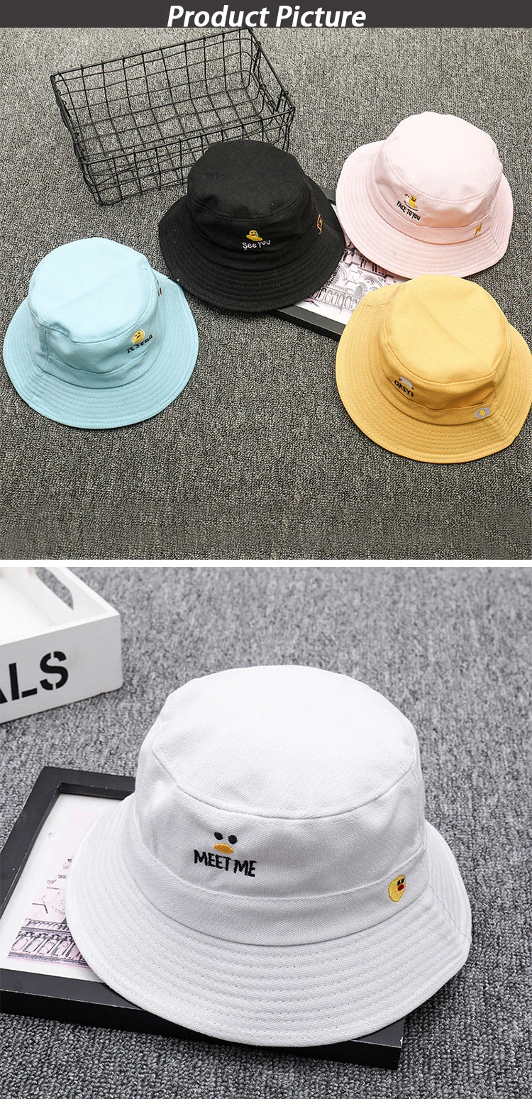 2021 Outdoor Personalized Black Customized Designed Cotton Fishing Bucket Hat