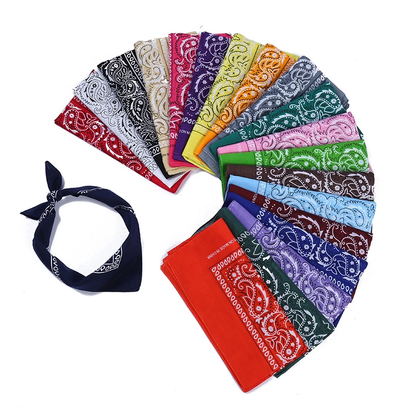 Wholesale Custom Printed 100% Cotton Sport Headwear Bandana Scarf&#160;