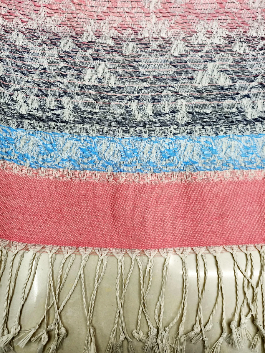 Bulk Buy Aztec Style Cheap Long Jacquard Viscose Polyester Yarn Pashmina Scarf
