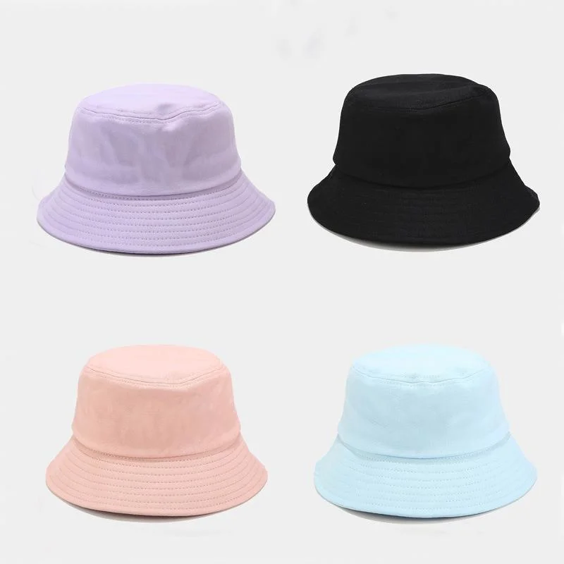 Summer Custom Designer Custom Logo Embroidered Cotton Fisherman Bucket Hat with Private Brand Label
