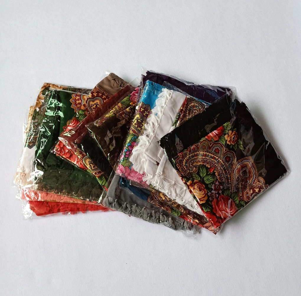 Hangzhou Best Supplier Wholesale Hot Sold Russian Style Bulk Buy Headwrap Shawl Lady Viscose Square Floral Scarf