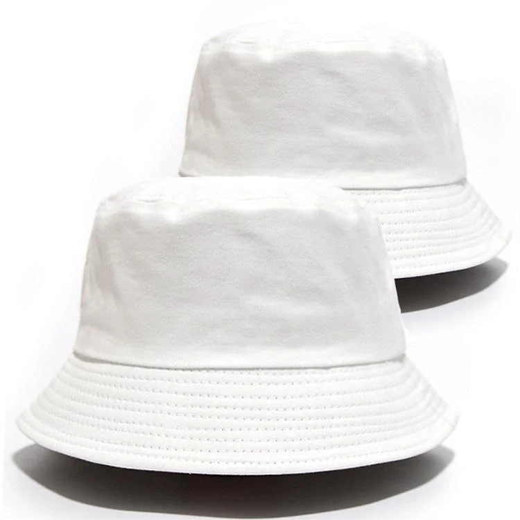 Fisherman Solid Color Kids Adult Summer Sun Caps Logo Customized Bucket Hats