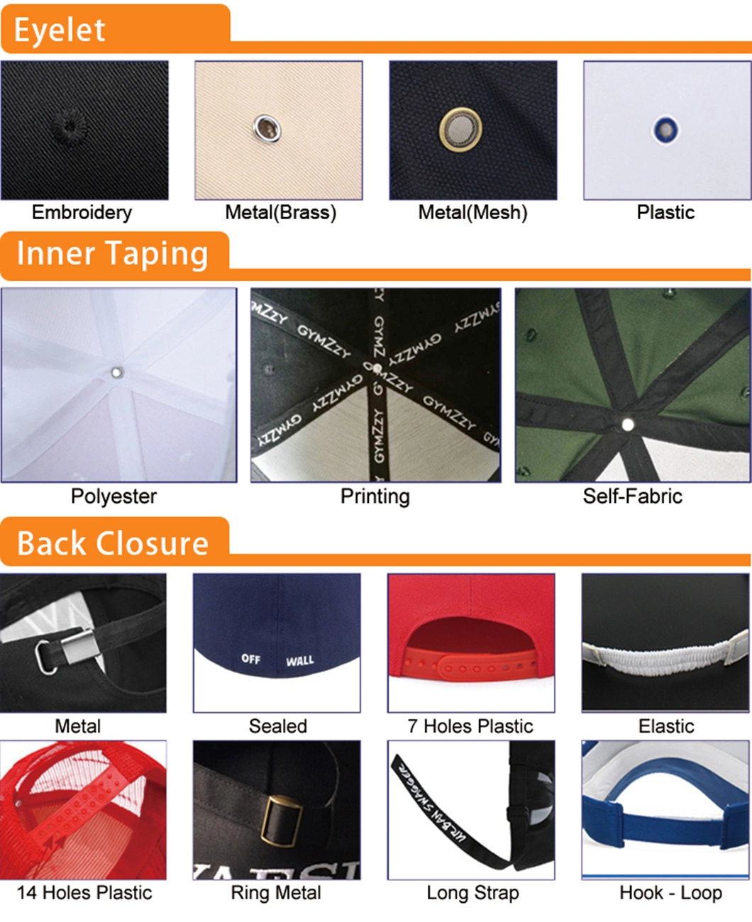 Custom High Quality Elastic Golf Cap 6-Panel Blank Fitted Baseball Cap Hats