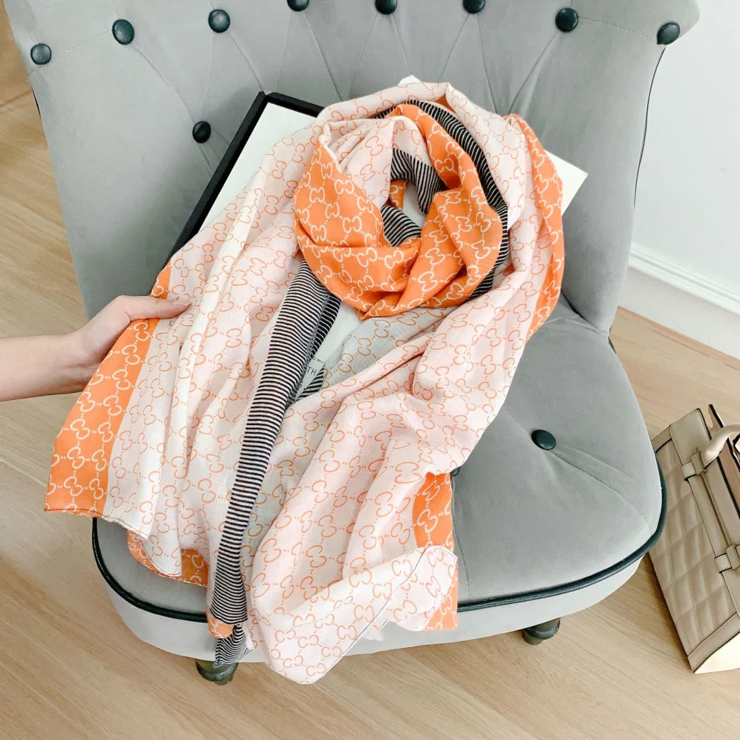 Wholesale Luxury Printed Elegant Designer Scarf for Women Multi-Pattern High Quality