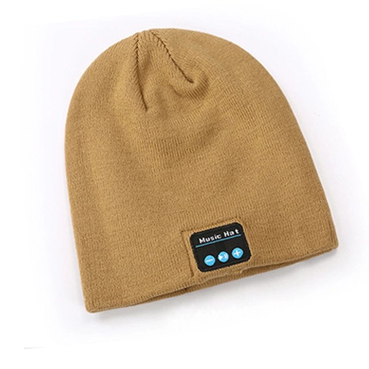 Bluetooth Custom Knit Hat Embroidered Logo Beanie Winter Hat