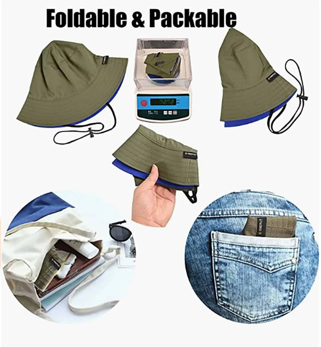 Quality Summer Sun Protective Waterproof Reversible Foldable Fisherman Bucket Hat