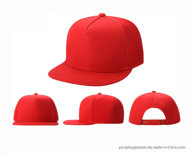 Good Quality 5 Panel Snapback Flat Brim Hat/Cap