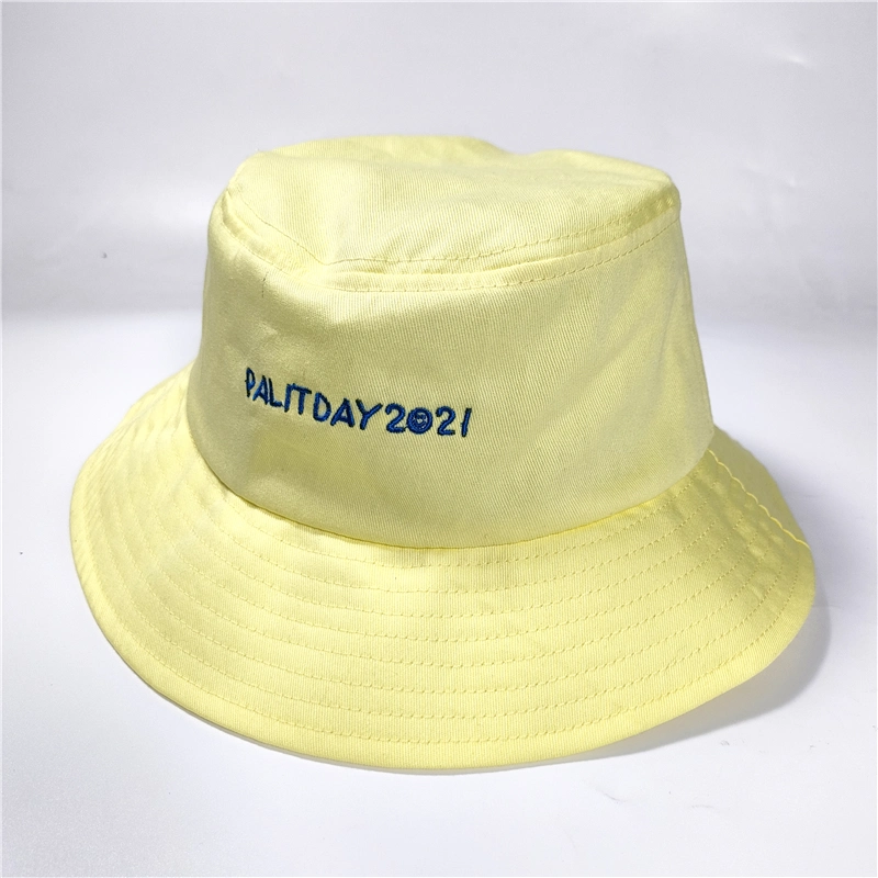 Summer Bucket Hat Color Unisex Fishing Cap Fisherman Embroidery Logo Cotton High Quality Wholesale Bucket Hat Unisex Custom Bucket Hats