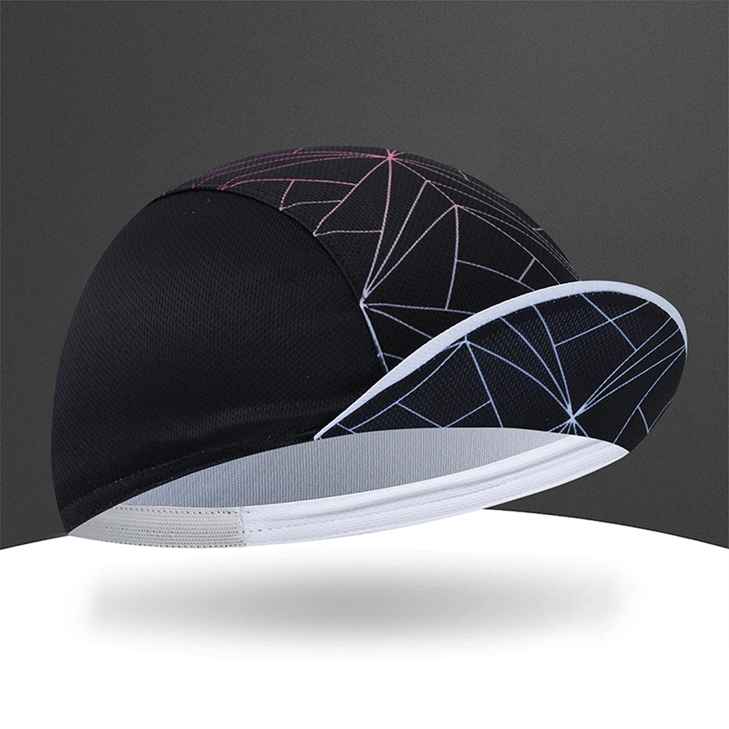 Custom Polyester Cycling Hat Sublimation Printing Quick Dry Bike Cap