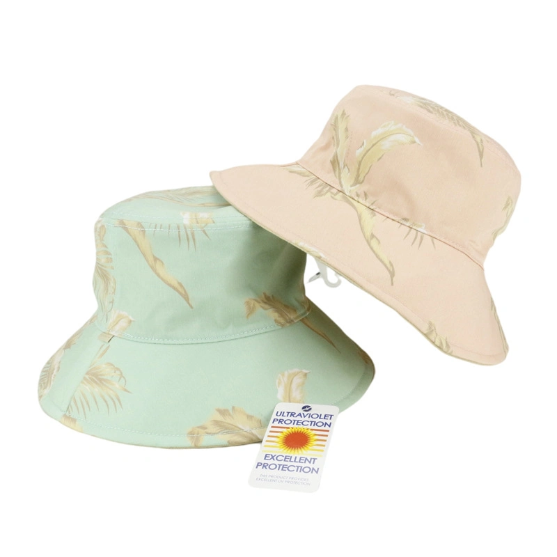 Custom Fashion High Quality Natural Sublimation Printing Bucket Hat