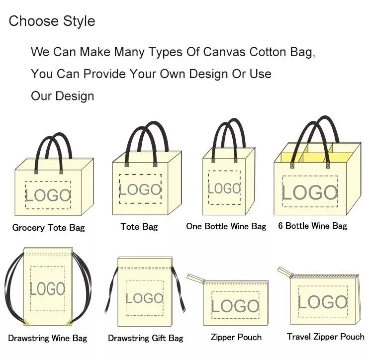 High Quality Custom Printed Organic Cotton Canvas Tote Bag