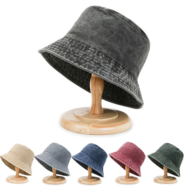 Wholeslae Cheap Old School Vintage Washed Bucket Hat Fisherman Hat