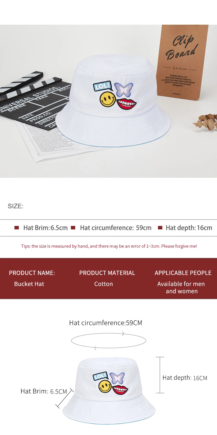 Wholesale Fashion Fisherman Designed Custom Logo Embroidered Bucket Hat for Men Women