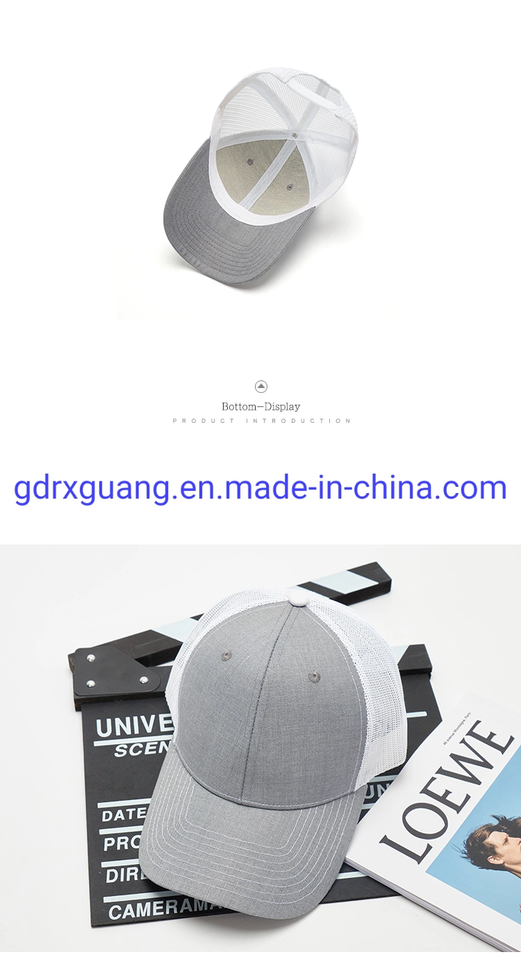 6 Panel Blank Gorras Custom Mesh Baseball Caps Trucker Hat