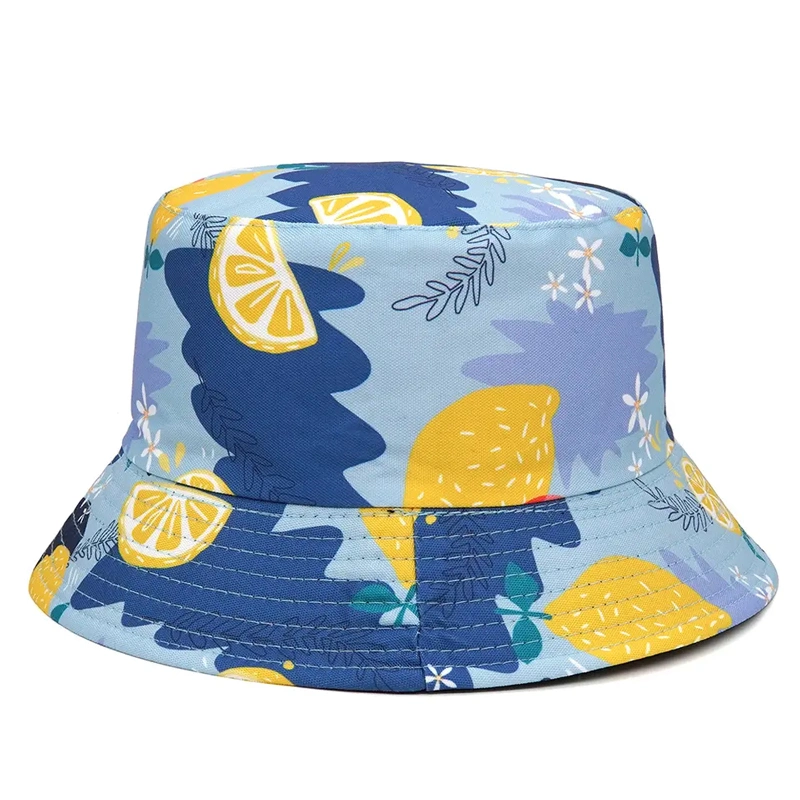 New Creative Multiple Styles Printed Bucket Hats Bulk Unisex Reversible Fisherman Bucket Hats Custom