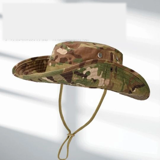 New Round Brim Tactical Camouflage Outdoor Mountaineering Camping Fishing Sun Protection Hat