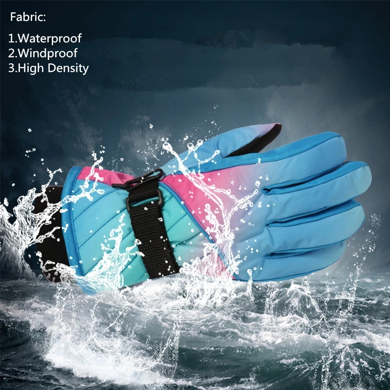 Thermal Windproof Waterproof Ski Gloves for Extreme Cold Weather