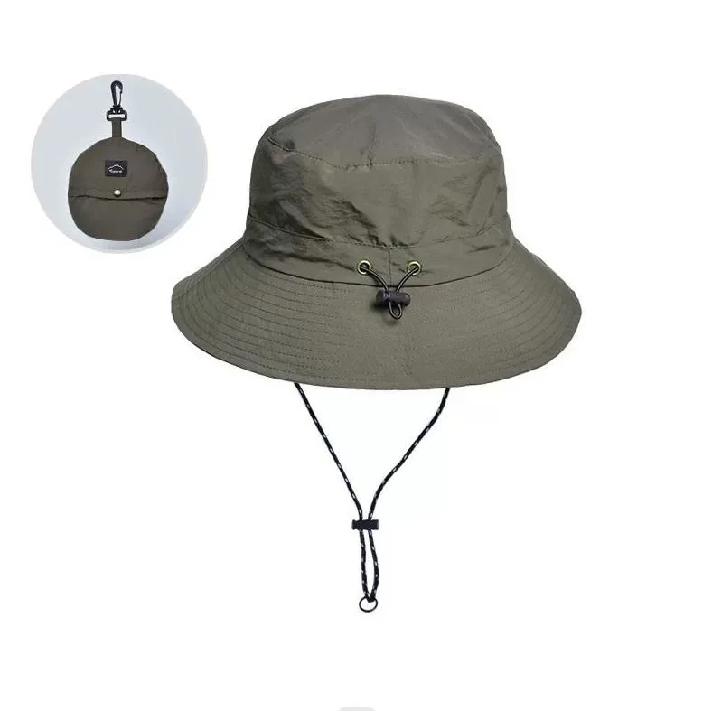 New Summer Waterproof Fisherman&prime; S Hat Men&prime; S Outdoor Fishing Mountaineering Hat Folding Storage Visor Sunscreen Quick Drying Fisherman&prime; S Hat