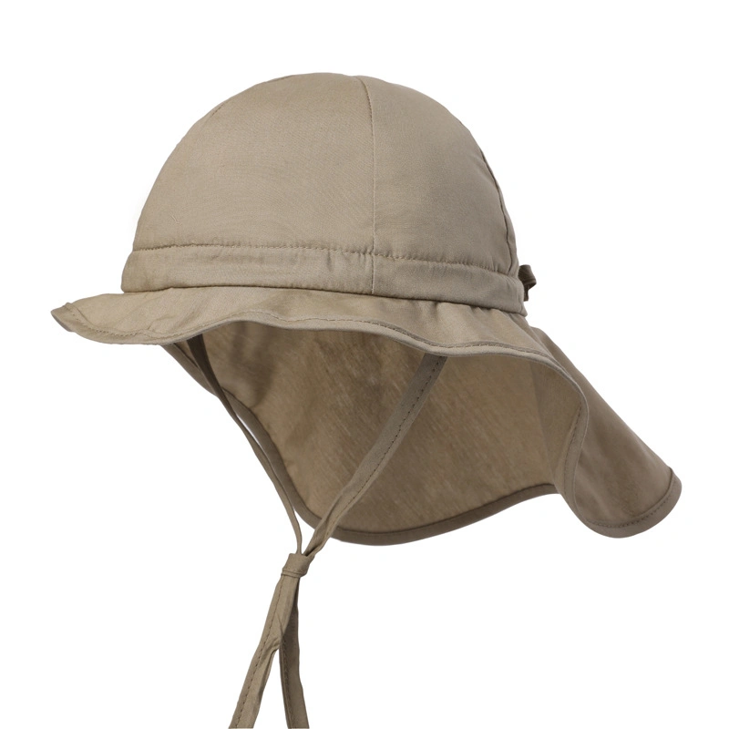 Quick Drying Children&prime;s Fisherman Sunblock Visor Baby Neck Shawl Cape Sun Protection Baseball Cap Bucket Hat