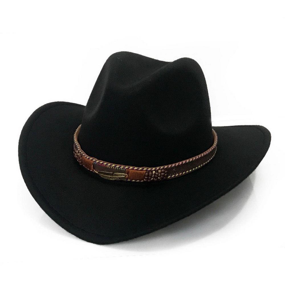 Wholesale Hot Sale American Style Cowboy Hat Custom Men Felt Cowboy Hats