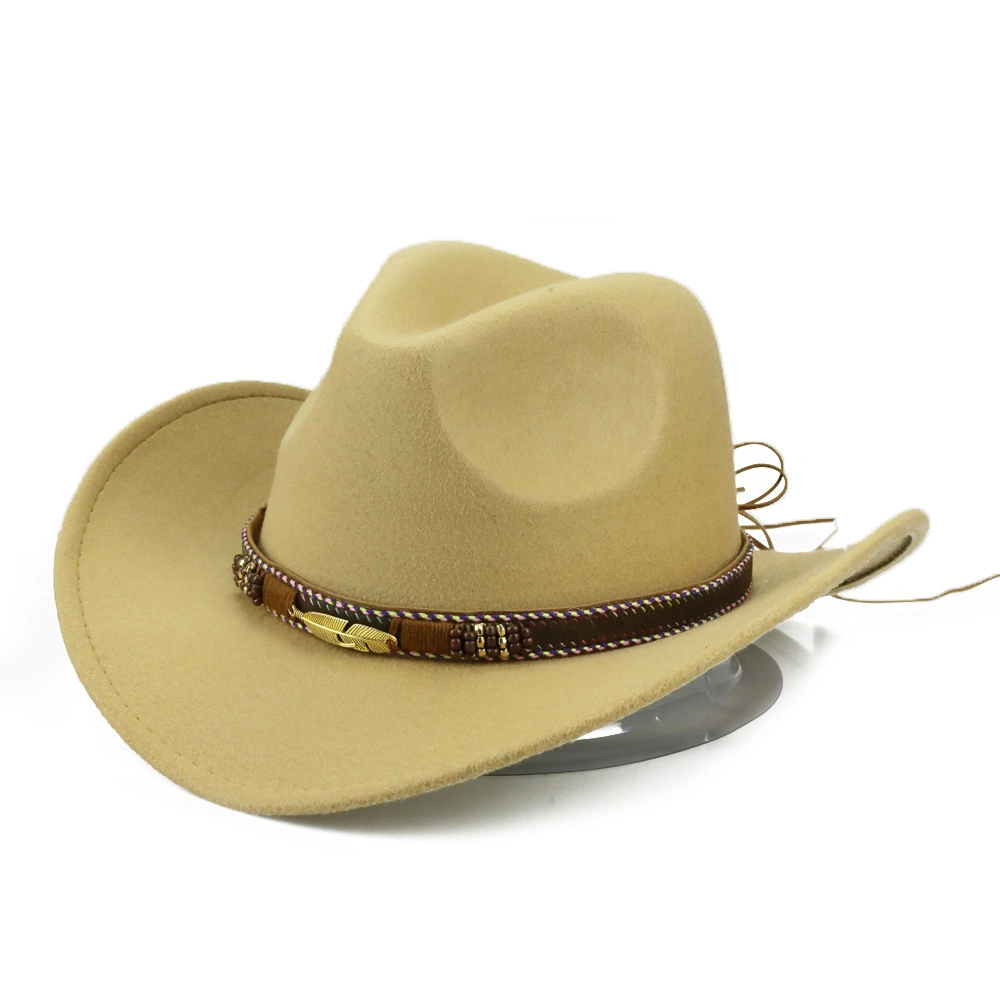Wholesale Hot Sale American Style Cowboy Hat Custom Men Felt Cowboy Hats