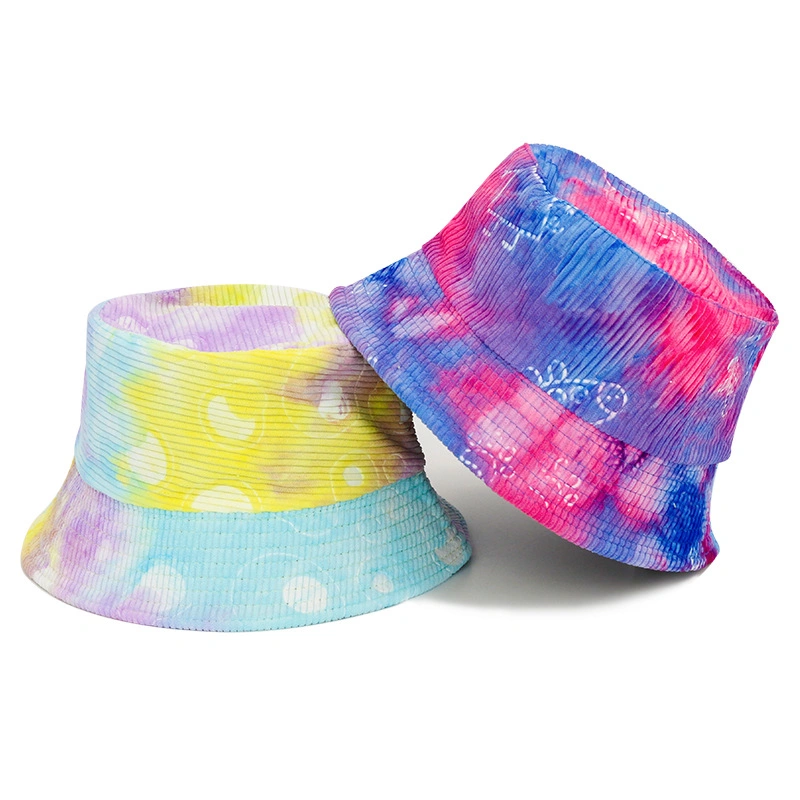 Men&prime; S and Women&prime; S Fashion Outdoor Leisure Tie-Dye Bucket Hat