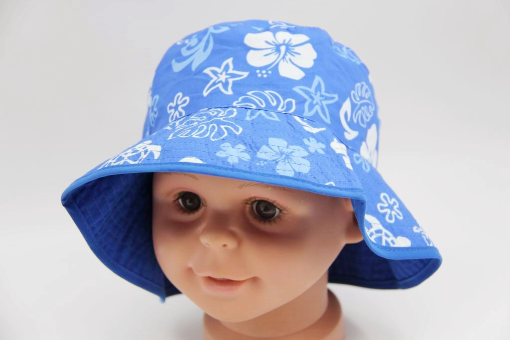 Polyester Full Print Child Baby Two-Sides Wearing Reversible Fisherman Hat Woven Hat