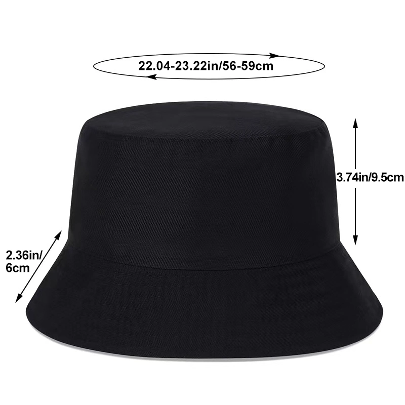 New Unisex Fashion Summer Reversible Black White Coconut Tree Printed Fisherman Caps Bucket Hats