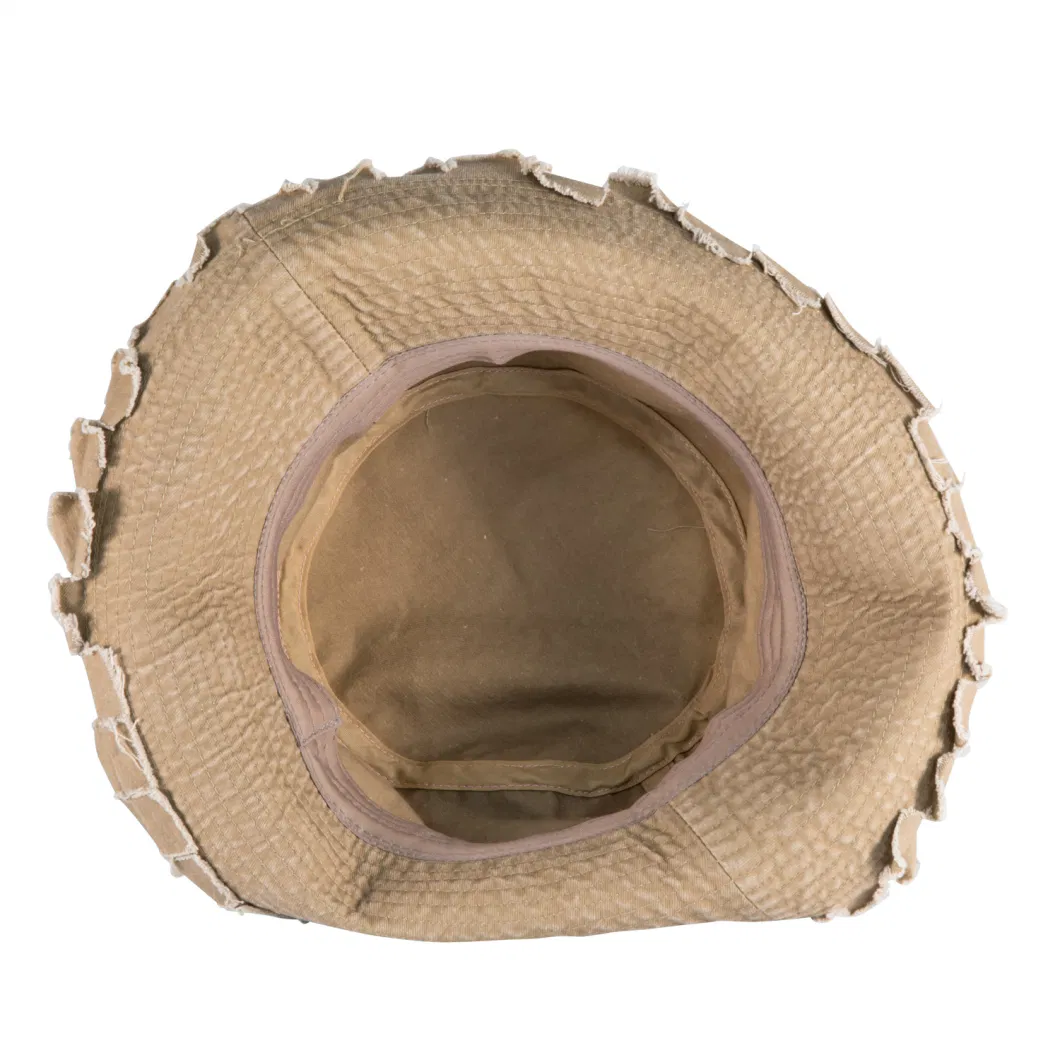 Wholesale Cotton Coating Washed Bucket Hat Plain Fishing Hat