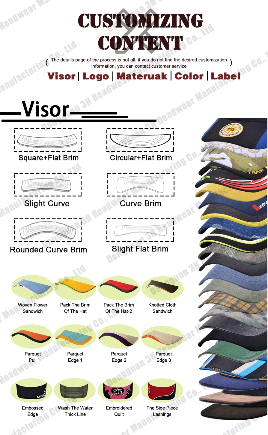 Wholesale Custom Logo Curved Brim 5 Panel Camp Caps Hats