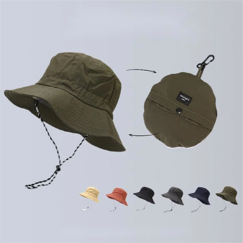 Summer Waterproof Quick Drying Storage Outdoor Fisherman Hat