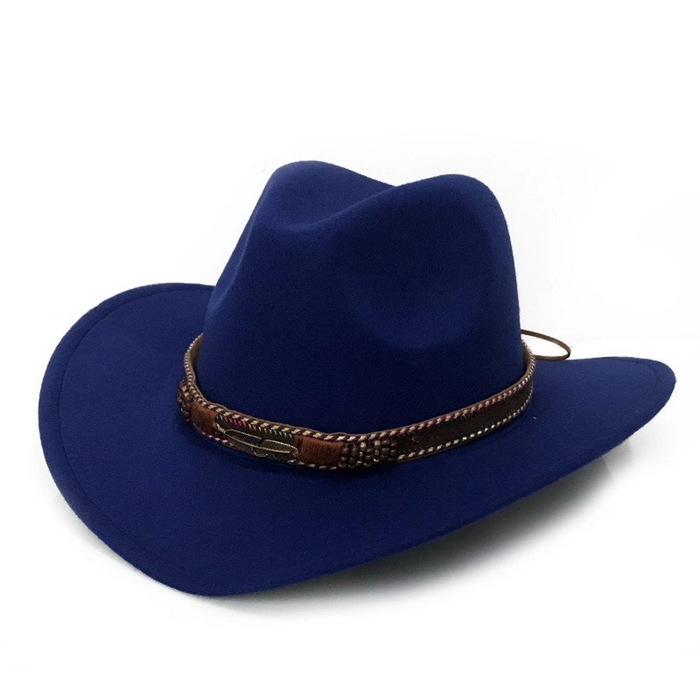 Wholesale Hot Sale American Style Cowboy Hat Custom Men Felt Cowboy Hats
