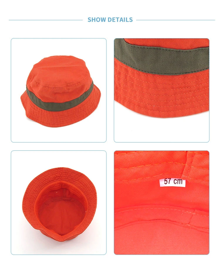 Cheap Cotton Private Label Print Embroidery with Logo Buckethats Fisherman Fashion Bucket Hats