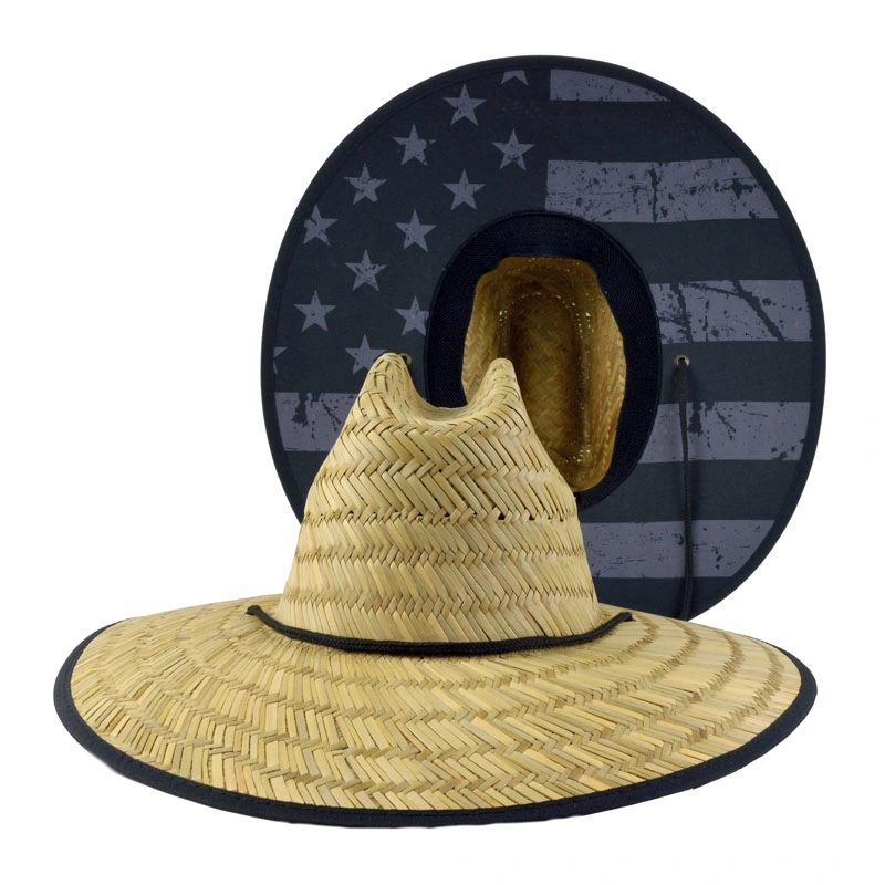 Men&prime; S Pierside Outsider Lifeguard Waterman Men&prime; S Dredge Beach Sun Straw Hat