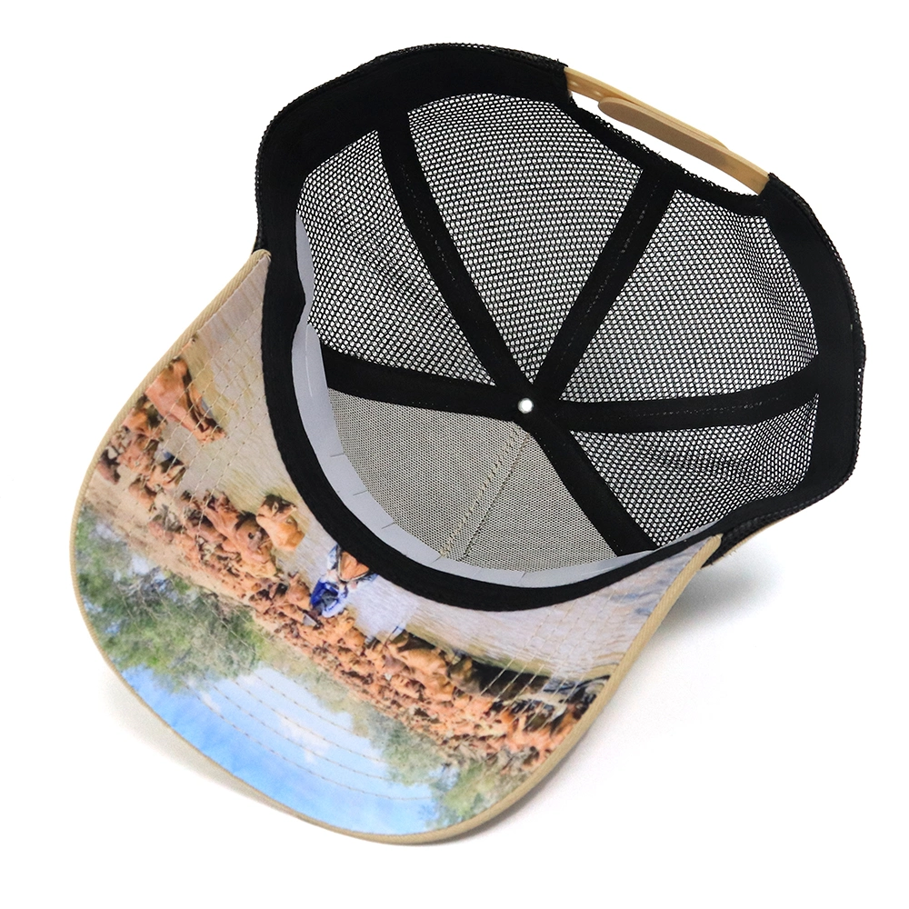 Top Quality Customised Blank Black Mesh Snap Back Caps Plain Embroidery Trucker Hats